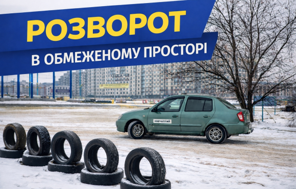 Розворот в обмеженому просторі: як виконати без помилок та скласти іспит з першого разу Розворот в обмеженому просторі: як виконати без помилок та скласти іспит з першого разу