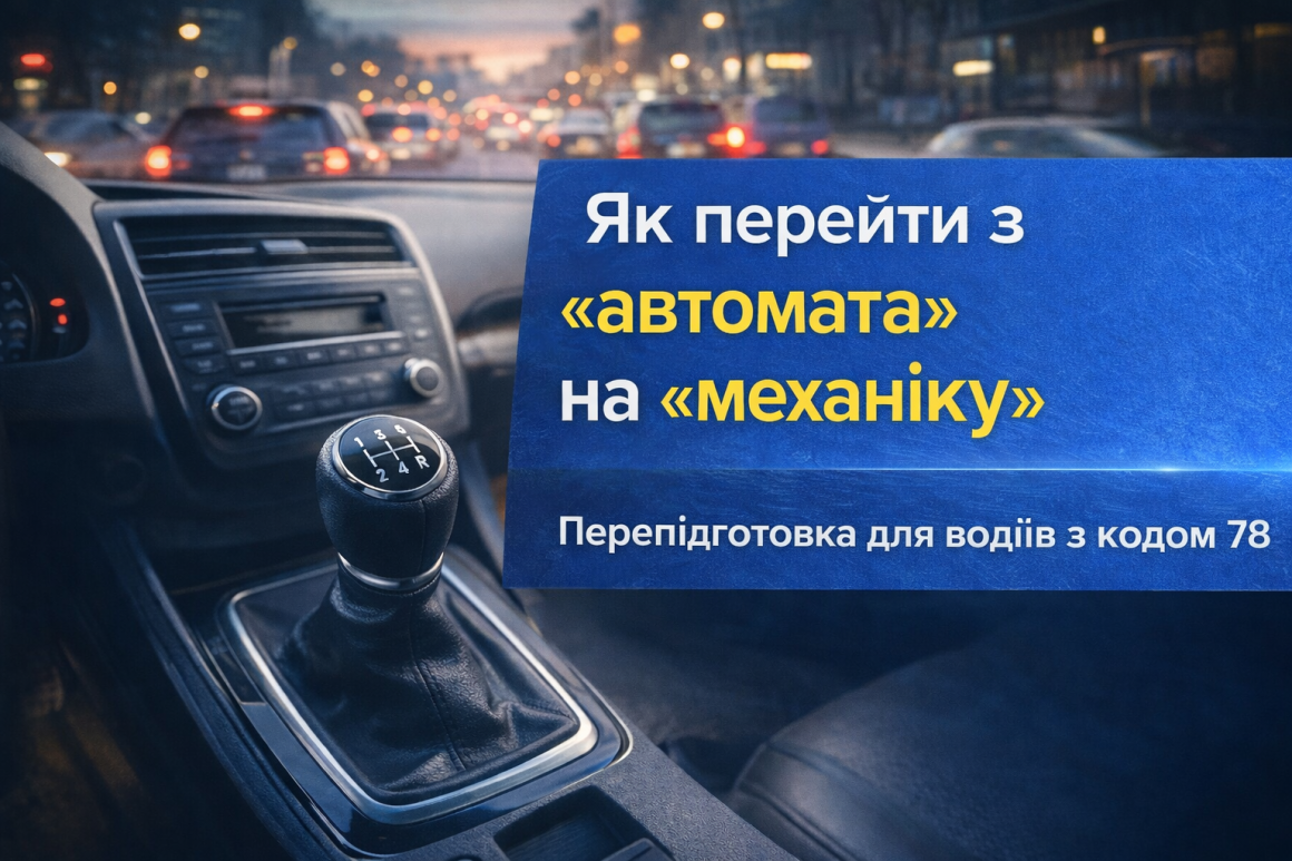 Як перейти з «автомата» на «механіку»: повний гід для водіїв з кодом 78 Як перейти з «автомата» на «механіку»: повний гід для водіїв з кодом 78