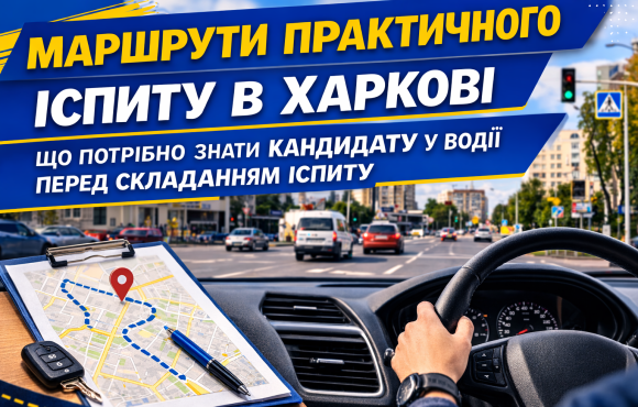 Маршрути практичного іспиту в Харкові: як проходить іспит та що оцінює екзаменатор Маршрути практичного іспиту в Харкові: як проходить іспит та що оцінює екзаменатор